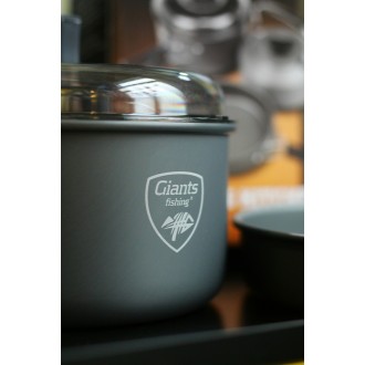Sada nádobí s konvičkou Giants Fishing 3 Piece Pan & Kettle Set